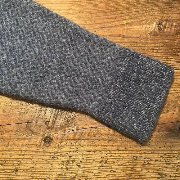FAHERTY Sweater Crewneck Women's Large (Medium) 100% Merino Wool Blue Gray READ - Picture 12 of 13